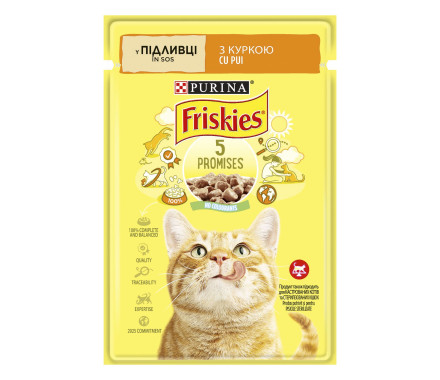 Friskies Влажный корм для котов Курица в подливе 85 г