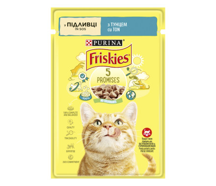 Friskies Влажный корм для котов Тунец в подливе 85 г
