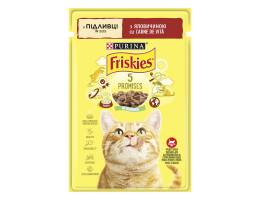 Friskies Влажный корм для котов Говядина в соусе 85 г