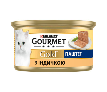 Gourmet Gold Консерва для котів Паштет Індичка 85 г