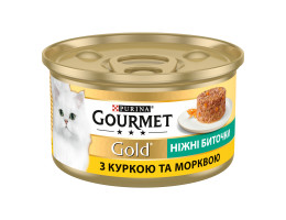 Gourmet Gold Консерва для котов Нежные биточки Курица и морковь 85 г