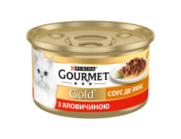 Gourmet Gold Консерва для котов СоусДеЛюкс Говядина 85 г