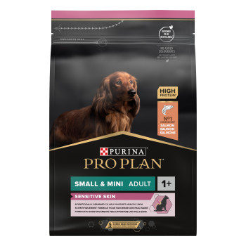 Pro Plan Mini Breed Sensitive Skin Сухой корм для собак Лосось 3 кг
