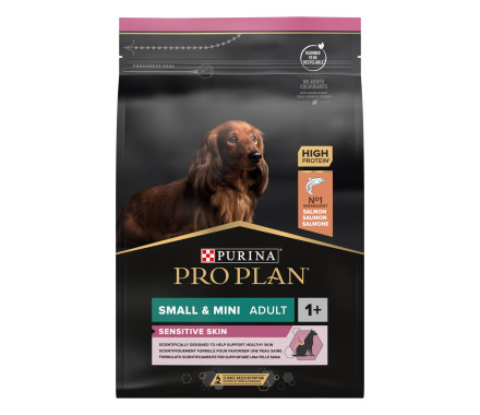 Pro Plan Mini Breed Sensitive Skin Сухой корм для собак Лосось 3 кг