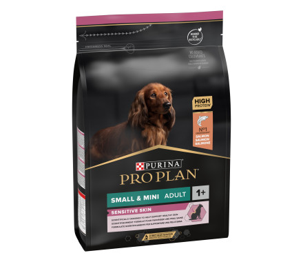 Pro Plan Mini Breed Sensitive Skin Сухой корм для собак Лосось 3 кг