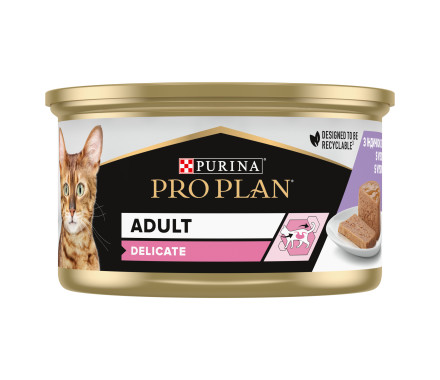 Pro Plan Delicate Консерва для котов Индейка паштет 85 г