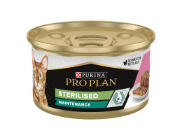 Pro Plan Sterilized Консерва для котов Тунец и лосось паштет 85 г