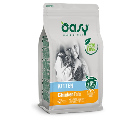 Oasy Сухий корм для кошенят Lifestage Курка 1,5 кг