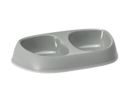 Moderna Миска для котов двойная Sensibowl 28,8х15,3х5,6 см 2х200 мл оливковая
