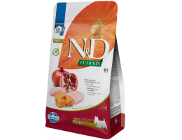 Farmina N&D Grain Free Adult Mini Сухой корм для собак Тыква, Курица с гранатом 800 г