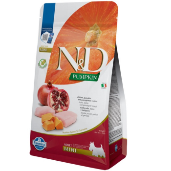 Farmina N&D Grain Free Adult Mini Сухой корм для собак Тыква, Курица с гранатом 800 г
