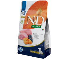 Farmina N&D Grain Free Puppy Mini Сухий корм для цуценят Гарбуз Ягня та чорниця 800 г