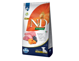 Farmina N&D Grain Free Puppy Mini Сухий корм для цуценят Гарбуз Ягня та чорниця 7 кг