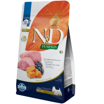 Farmina N&D Grain Free Adult Mini Сухой корм для собак Тыква, Ягнёнок и черника 800 г
