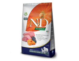 Farmina N&D Grain Free Adult Medium&Maxi Сухой корм для собак Тыква, Ягнёнок и черника 2,5 кг