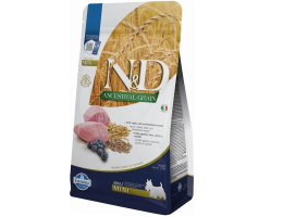 Farmina N&D Low Grain Adult Mini Сухой корм для собак Ягнёнок и черника 800 г