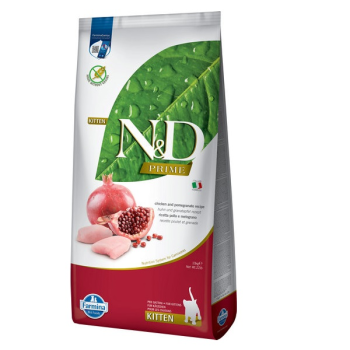 Farmina N&D Prime Grain Free Kitten Сухой корм для котят Курица с гранатом 10 кг
