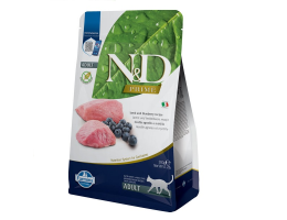 Farmina N&D Prime Grain Free Adult Сухий корм для котів Ягня та чорниця 300 г