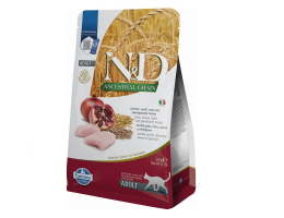Farmina N&D Low Grain Adult Сухой корм для котов Курица с гранатом 300 г