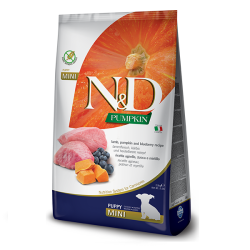 Farmina N&D Grain Free Puppy Mini Сухий корм для цуценят Гарбуз Ягня та чорниця 2,5 кг