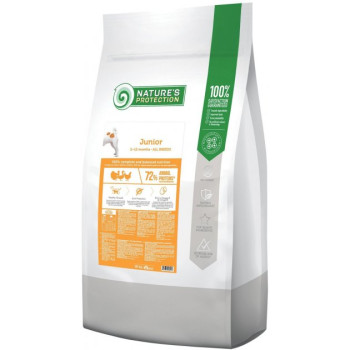 Nature\'s Protection Сухой корм для щенков Junior All Breeds Птица 7,5 кг
