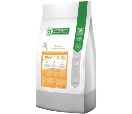 Nature\'s Protection Сухой корм для щенков Junior All Breeds Птица 7,5 кг