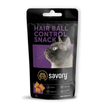 Savory Лакомства для котов Hairball control 60 г