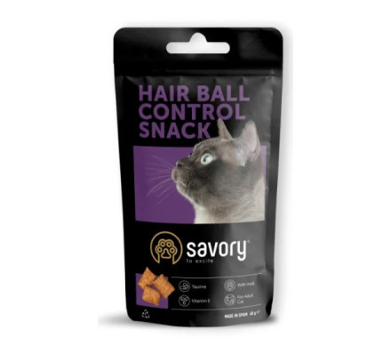 Savory Лакомства для котов Hairball control 60 г