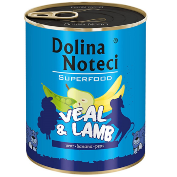 Dolina Noteci Superfood Консерва для собак с телятиной и бараниной 800 г