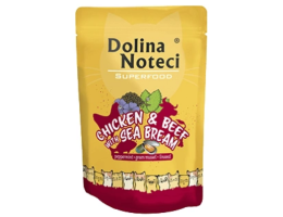 Dolina Noteci Superfood Влажный корм для котов с курицей, говядиной и дорадо 85 г