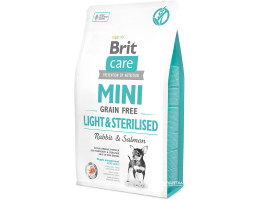 Brit Care Mini Light Sterilized Сухой корм для собак Кролик и лосось 2 кг