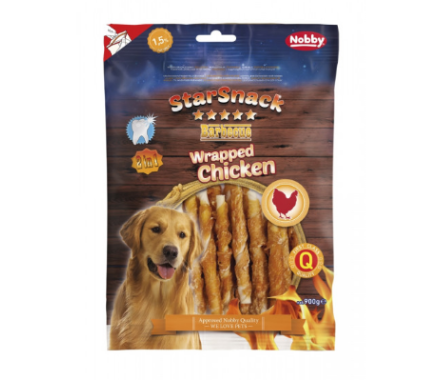 Nobby StarSnack Лакомства для собак Wrapped Chicken 375 г