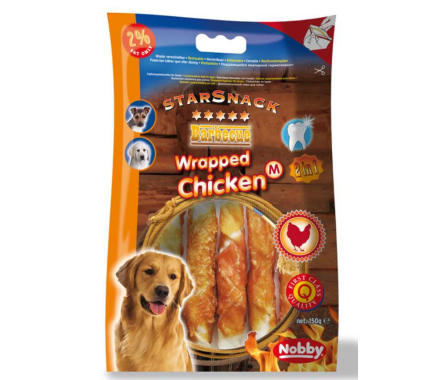 Nobby StarSnack Лакомства для собак Wrapped Chicken M 150 г