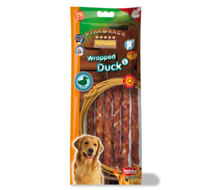 Nobby StarSnack Лакомства для собак Wrapped Duck L 128 г