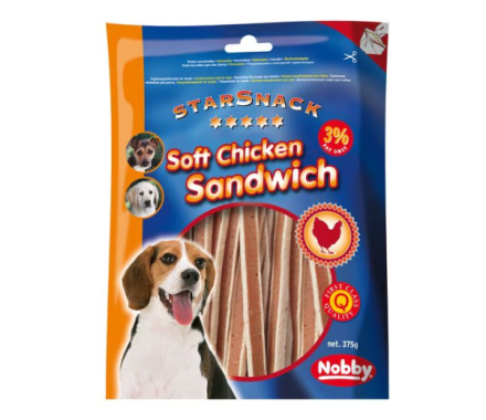 Nobby StarSnack Лакомства для собак Soft Chicken Sandwich 365 г