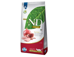 Farmina N&D Prime Grain Free Adult Neutered Сухой корм для котов Курица с гранатом 10 кг