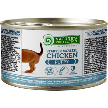 Nature\'s Protection Консерва для щенков Puppy Starter Mousse Курица 200 г