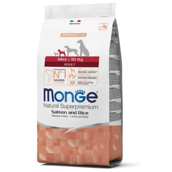 Monge Сухой корм для собак Mini Adult Лосось и рис 2,5 кг