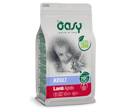 Oasy Сухий корм для котів Lifestage Ягня 300 г