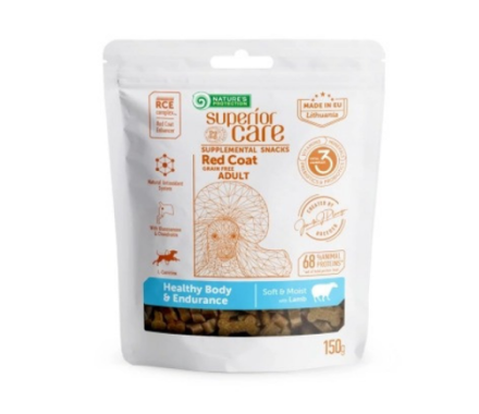 Nature\'s Protection Лакомства для собак Superior Care Red Coat Healthy Body & Endurance Ягненок 150 г