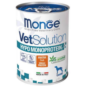 Monge Консерва для котов VetSolution Wet Hypo canine Утка 400 г