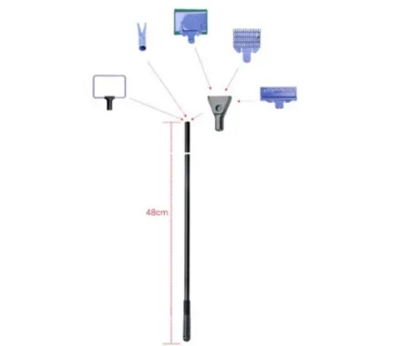 SunSun Скребок для аквариума с ручкой SX-05 5-в-1 48 см