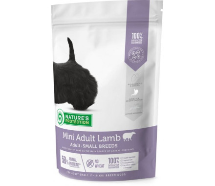 Nature\'s Protection Сухой корм для собак Mini Adult Small breeds Ягненок 500 г