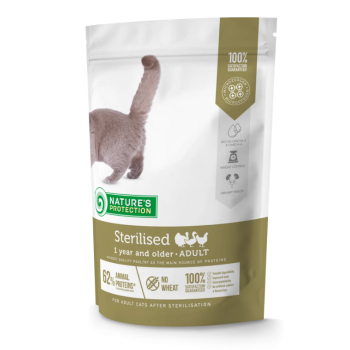 Nature's Protection Сухий корм для котів Sterilised Adult Птиця 400 г