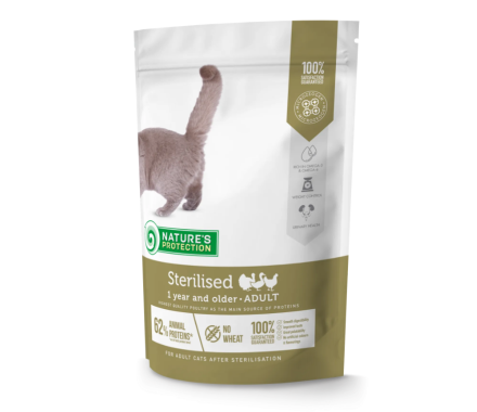 Nature's Protection Сухий корм для котів Sterilised Adult Птиця 400 г