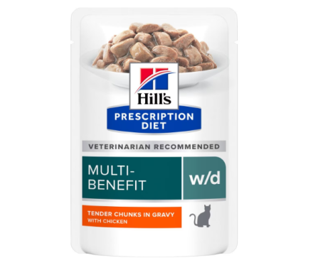 Hill’s PD Вологий корм для котів Feline W/D Multi-Benefit Курка 85 г