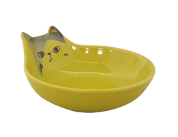 Nobby Миска для котів керамічна Kato 150 мл 12х5,5 см жовта