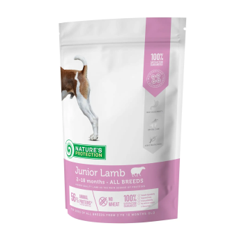 Nature\'s Protection Сухой корм для щенков Junior All Breeds Ягненок 500 г