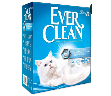 Ever Clean Наполнитель бентонитовый Extra Strong Clumping Unscented без аромата 10 л