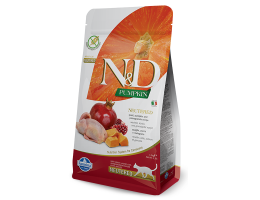 Farmina N&D Grain Free Adult Neutered Сухой корм для котов Тыква Перепелка Гранат 1,5 кг